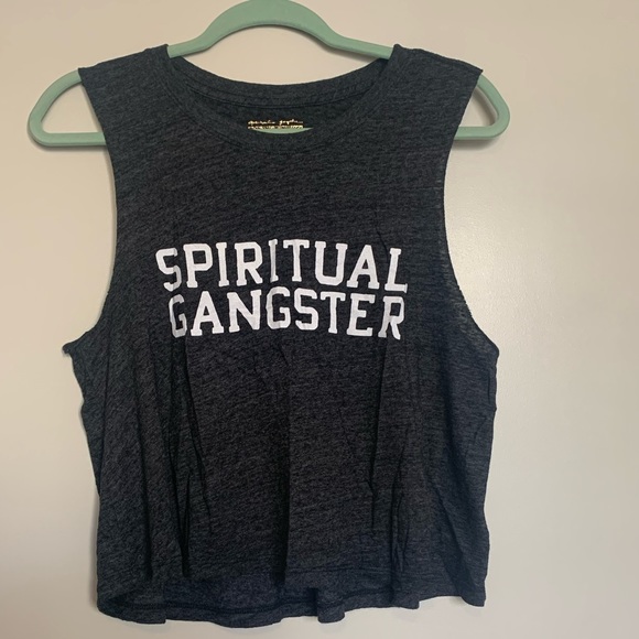 Spiritual Gangster cropped muscle tee - Picture 1 of 3